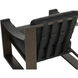 Berke Antique Bronze / Charcoal Black Leather Lounge Chair